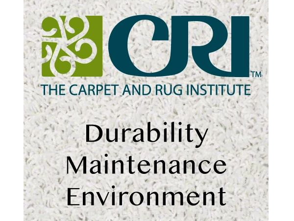 The Carpet and Rug Institute logo on carpet - Carpet Design Center in the Greenville, NC area